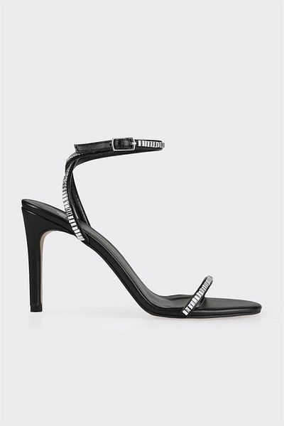 Elle Shoes Black Women's Heeled Sandals