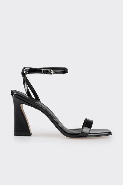 Elle Shoes Black Women's Heeled Sandals