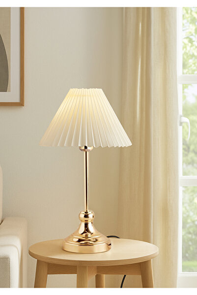HOMİNG Homing Pleated Gold Lampshade 241963