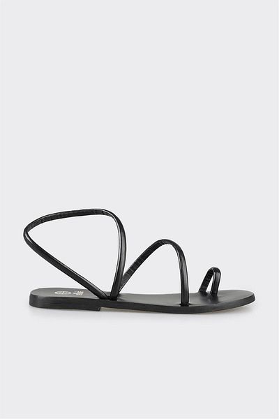 Elle Shoes Black Women's Flip Flops Sandals