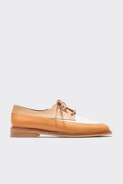 Elle Shoes Women's Oxford Tan Leather
