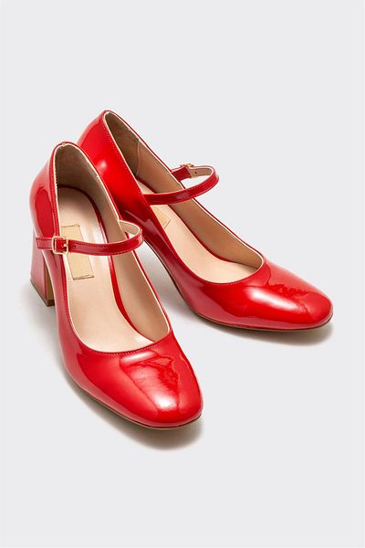 Elle Shoes Red Women's Heeled Shoes