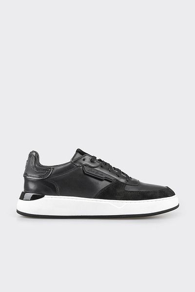 Elle Shoes Black Leather Men's Sports Shoes