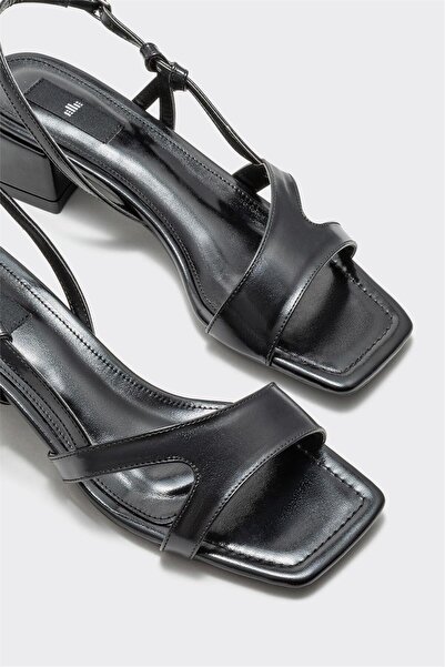 Elle Shoes Black Women's Heeled Sandals
