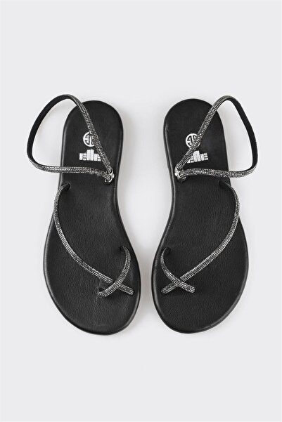 Elle Shoes Black Women's Flip Flops Sandals