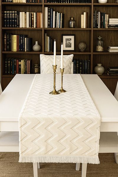 Benlisso Home Punch Bohemian Runner, Tablecloth Washable Decorative Coffee Table Cover 40X140 cm