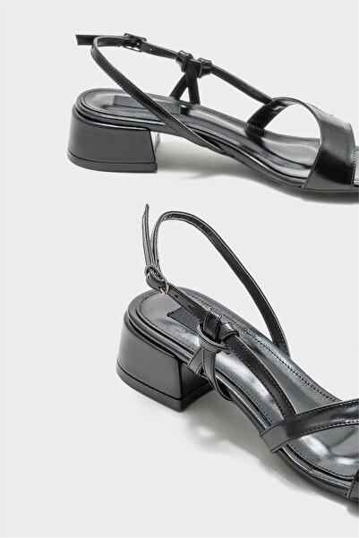 Elle Shoes Black Women's Heeled Sandals