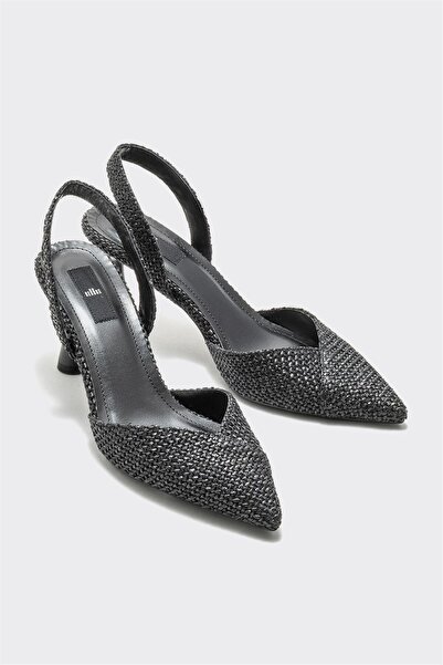 Elle Shoes Siyah Kadın Topuklu Ayakkabı