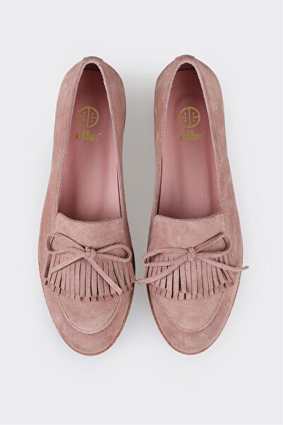 Elle Shoes Rose Deri Kadın Loafer