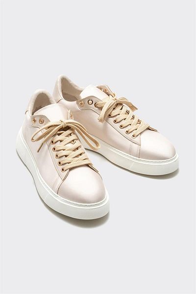 Elle Shoes Beige Women's Sneakers