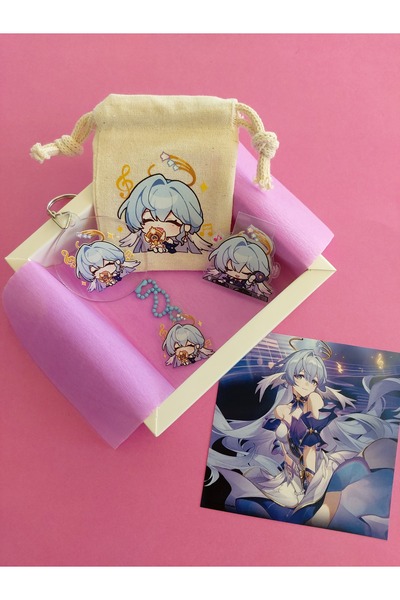 Genshin Impact Honkai Star Rail Robin kese, anahtarlık, magnetli kitap ayracı...
