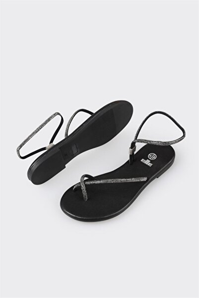 Elle Shoes Black Women's Flip Flops Sandals