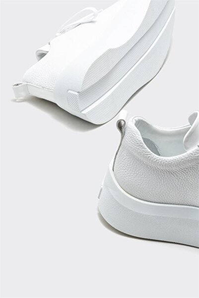 Elle Shoes Beyaz Deri Erkek Spor Ayakkabı