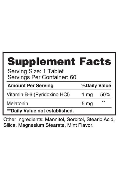 Earth's Creation Melatonin 5mg with Vitamin B6