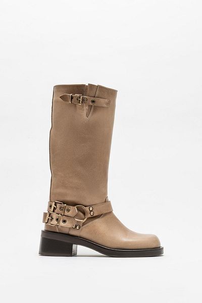 Elle Shoes Mink Leather Women's Boots
