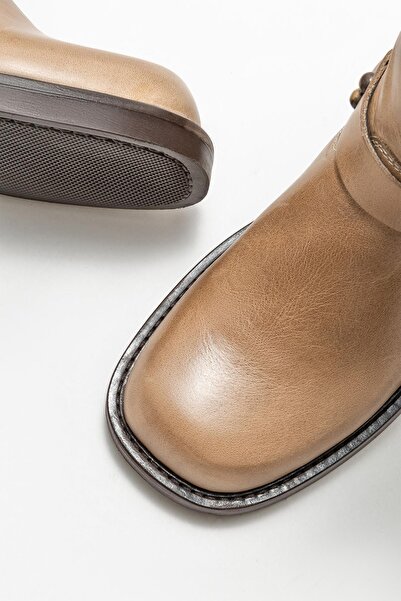 Elle Shoes Γυναικείες μπότες από δέρμα βιζόν