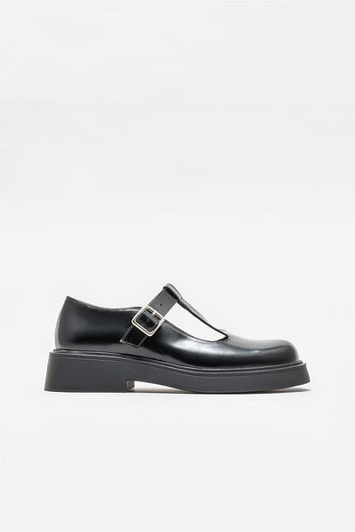Elle Shoes Pantofi de zi cu zi din piele neagră de damă