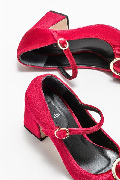 Elle Shoes Kırmızı Kadın Topuklu Ayakkabı