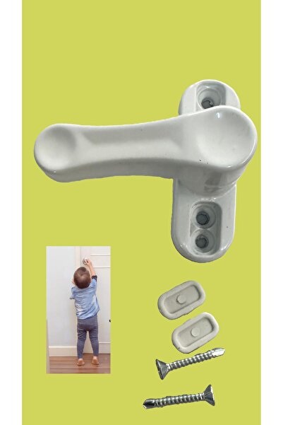 İlkim Pvc Door Window Child Safety Lock (White) 2 Pieces