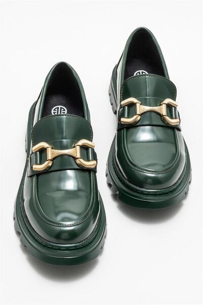 Elle Shoes Yeşil Kadın Loafer