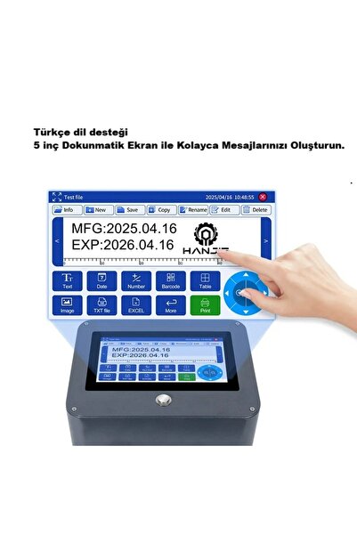 ANDJET Masaüstü Tarih Kodlama Makinesi - Otomatik Tarih Kodlama - 9 Ay taksit...