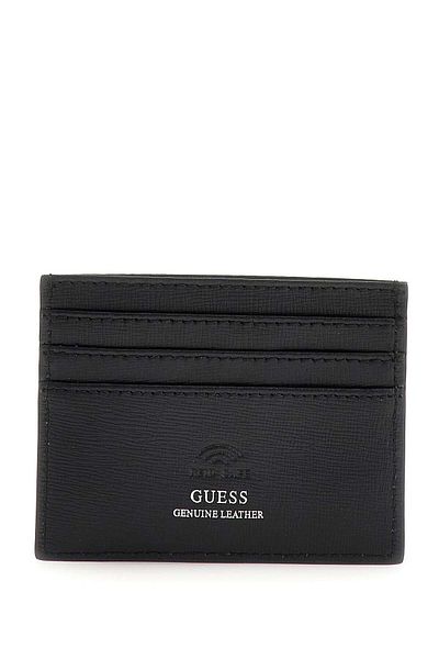Guess Δερμάτινη ανδρική θήκη για κάρτα Cert Saff