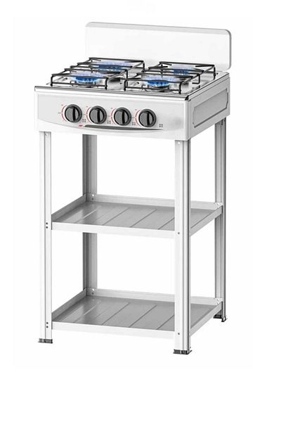 Generic Stainless Steel 4 Burner Gas Hob Stove, Gas Hob High-Efficiency Cooktop with Safety Features