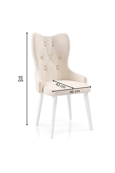 Desire Babyface Lord Scaun Crem Picior De Carpen Vopsit În Alb, Clasa 1