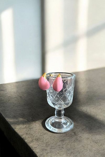 stravis Enameled Drop Earrings