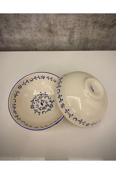 arı çini seramik Set of 2 12 cm Special Handmade Golden Horn Handmade Ceramic Presentation Bowl