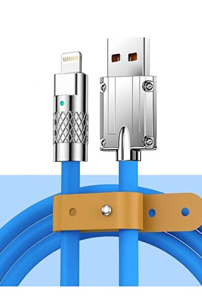 MOBİL GO USB To Lightning 120W 6A Hızlı Şarj ve Data Kablosu iPhone iOS Uyumlu