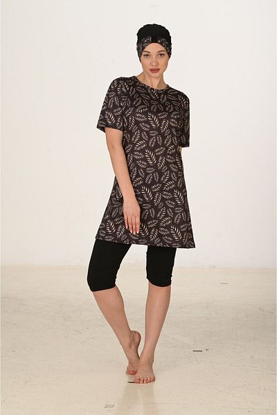 Fantasy Stylish and Comfortable Semi-Covered Hijab Swimsuit – Quick-Drying and Stretchy Fabric with Plus Size Options