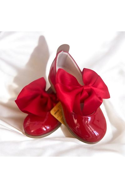 pinkchıld Girl's Red Ballerinas