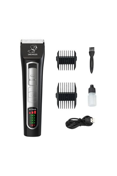 LANMODA Black Professional Dog Clipper High Power Dog Hair Cutter Low Noise Pet Trimmer Grooming Clippers Wi