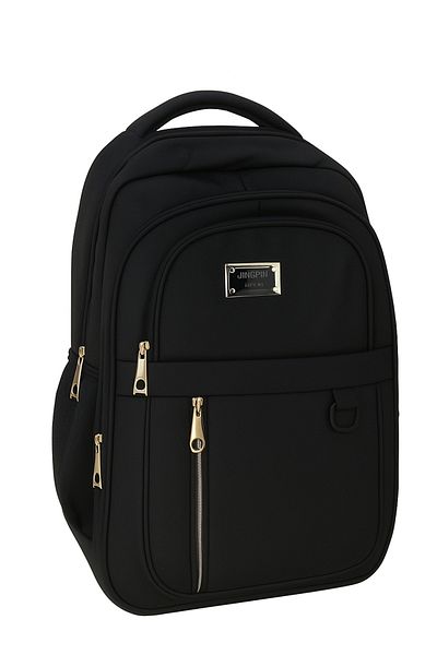 MUSAFFA 20-inch Black Backpack – Ideal For School & Travel