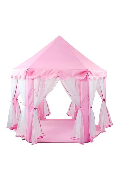 Generic Foldable Portable Stylish Unique Design Hexagonal Indoor Outdoor Princess Castle Play House Tent