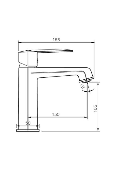 NSK Diamantina Gold Sink Faucet - Water Saving, Modern Design, Long Lasting Use N3018119