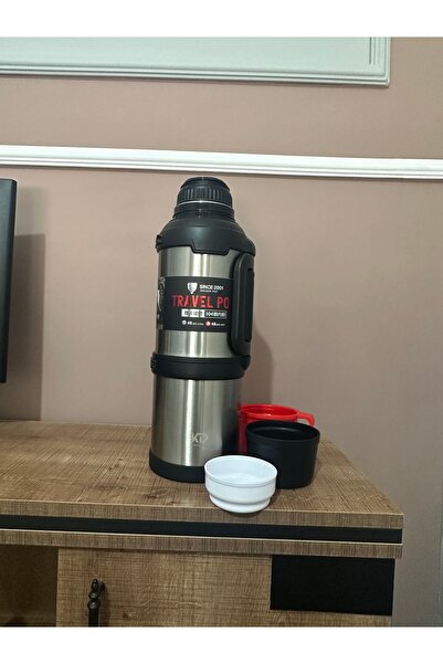 fatwell Car Pto 4 Litre 1 Adet Paslanmaz Çelik Dağcı Vacuum Termos Gri