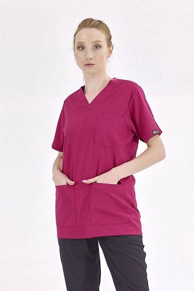 ÇİZGİ MEDİKAL Cherry Silva Luxury Lycra Single Top Jersey (țesătură Lycra de lux de înaltă calitate)