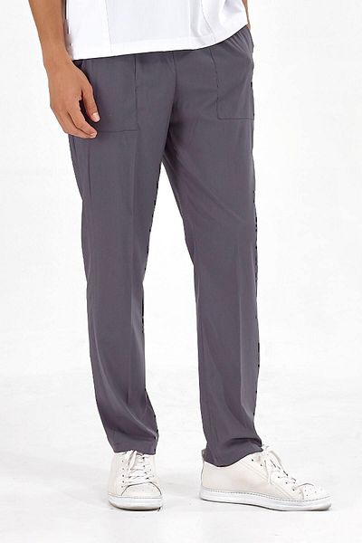 ÇİZGİ MEDİKAL Pantaloni de lux Lycra gri plumb cu un singur fund (țesătură Lycra de înaltă calitate)