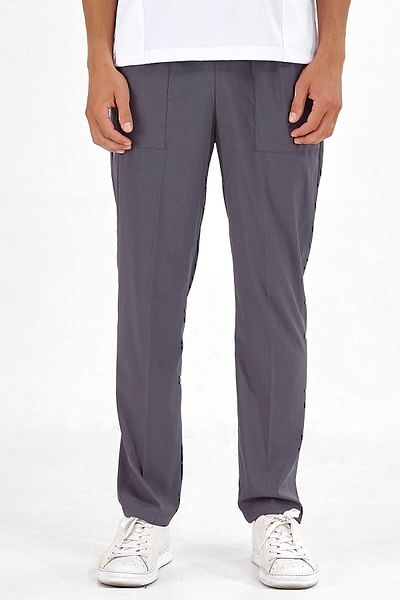ÇİZGİ MEDİKAL Pantaloni de lux Lycra gri plumb cu un singur fund (țesătură Lycra de înaltă calitate)