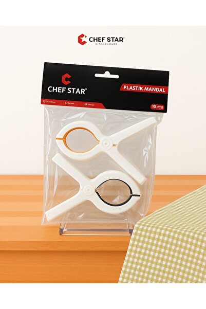 Chefstar BÜYÜK BOY PLASTİK MASA&ÖRTÜ MANDALI