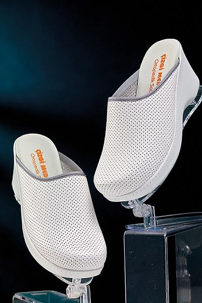 ÇİZGİ MEDİKAL Sole White Slippers Orthopedic