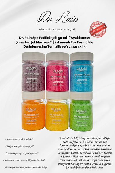 DR.RAİN Manikür & Pedikür & SPA Jelly - Tek Kullanımlık (6 adet)