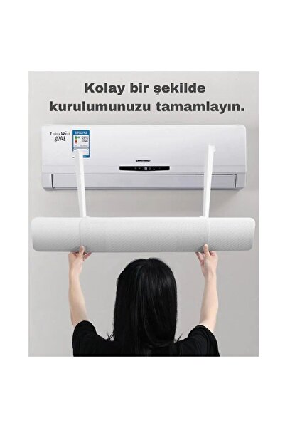 YENİTECH YeniTech-Ayarlanabilir Klima Hava Yönlendirme Aparatı Hava Çarpmaması İçin Klima Aparatı siperi