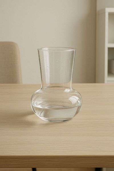 ERKUGO Borosilicate Glass Vase, Candle Holder, Cold Coffee Glass - Cork 500ml
