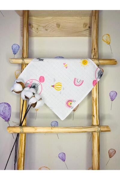 Pedimu Rainbow Patterned Muslin Cover Organic Muslin Baby Blanket