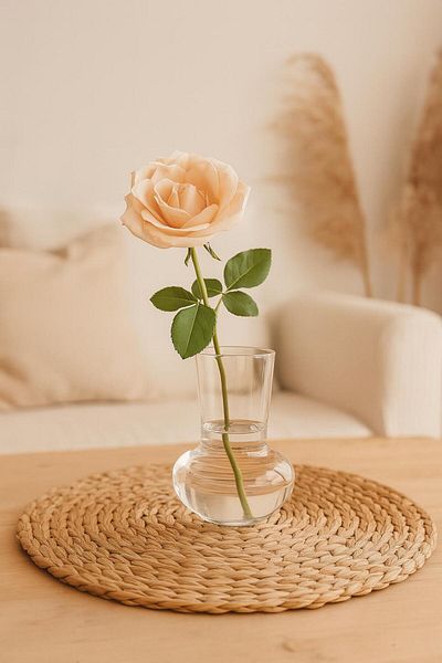 ERKUGO Borosilicate Glass Vase, Candle Holder, Cold Coffee Glass - Cork 500ml