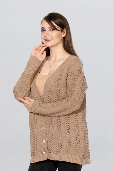 Fox Life Kids Women's Long Glitter Knitted Cardigan Flt1006