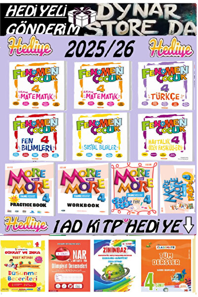 Fenomen Yayıncılık Fenomen 4. Sınıf Seti 6 Kitap 4 More&more Practıce Book & ...